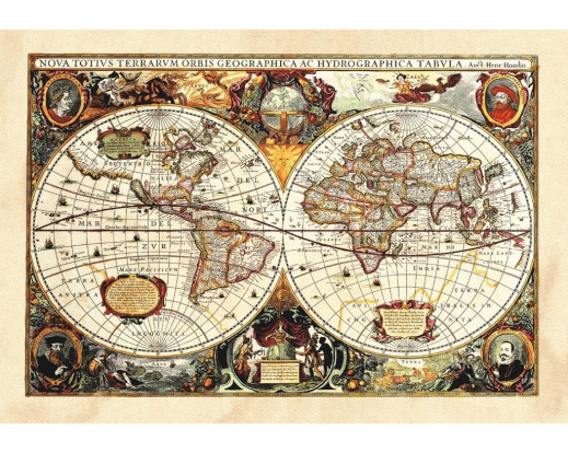 Samolepka Mapa světa SM 3434